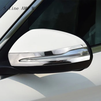 Bil styling til Mercedes Benz C E klasse W205 W213 GLC X253 rearview spejl ramme døren Horn Dækker Klistermærker Trim tilbehør