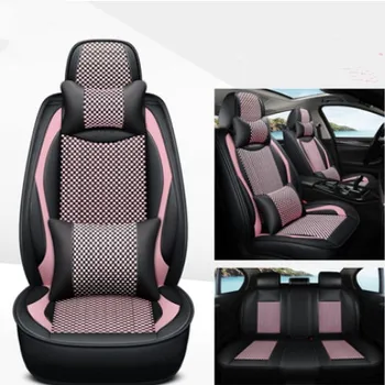 Høj kvalitet! Komplet sæt bil sædebetræk til Volkswagen Polo 2020 komfortable, åndbar sædebetræk til Polo 2019,Gratis fragt 5929
