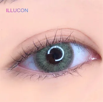 ILLUCON 2pcs/ Par Farve Kontakt Linser til Øjnene Farvet Kosmetiske Cat Eye Blød Kontakter Linse Eyra Serie