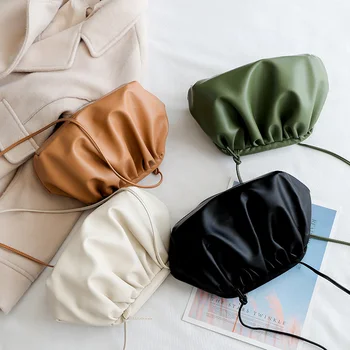 SWDF Ny Solid Farve PU Læder Crossbody Tasker Til Kvinder 2021 Dame Skulder Messenger Taske Kvindelige Håndtasker Elegant Clutch