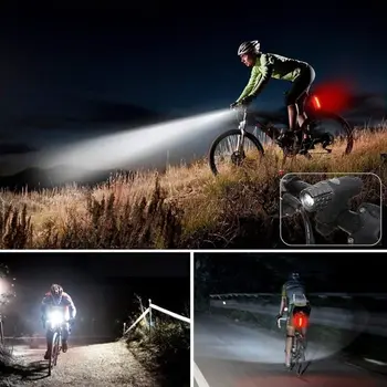 Cykel Lys Bageste Cykel Forlygte - Night Rider USB-Genopladelige LED-Fronten Blinke Cykel Lommelygte