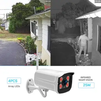 5MP 1080P IP-Kamera Wifi HD Udendørs Infrarød Night Vision Sikkerhed 2MP Kamera Optagelse af Lyd Trådløs Video Overvågning Kamera 60078