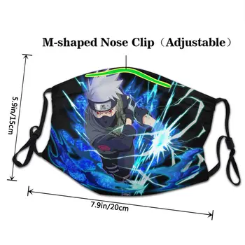 Naruto Ninja Kakashi Hatake Ansigtsmaske Unikke Design Respirator Støvtæt Munden Beskyttelse Cover