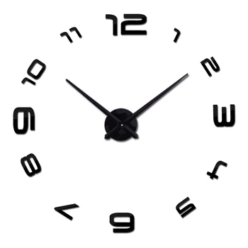 2019 digital wall clock Store ure se 3d-diy akryl spejl mærkat Kvarts Stue Nål hot salg Moderne UR 6079