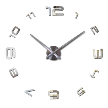 2019 digital wall clock Store ure se 3d-diy akryl spejl mærkat Kvarts Stue Nål hot salg Moderne UR