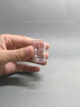 20PCS 5 ml bægerglas 3.3 Borosilicate Laboratorium Glas Lav Form