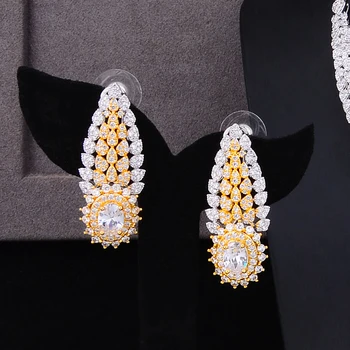 GODKI Luksus 4STK Afrikanske Smykker Sæt Til Kvinder Bryllup Cubic Zircon Crystal CZ Engagement Dubai Brude Smykker Sæt 6172