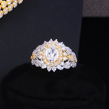 GODKI Luksus 4STK Afrikanske Smykker Sæt Til Kvinder Bryllup Cubic Zircon Crystal CZ Engagement Dubai Brude Smykker Sæt