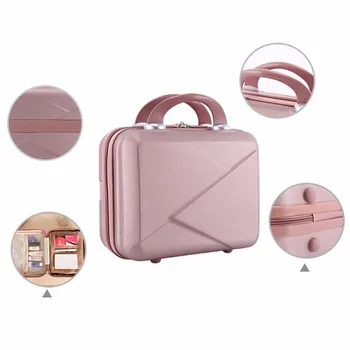 Cosyde Nye Hot Kuffert Sælge Hånd Kosmetisk Tilfælde Makeup Sag Cosmetic Bag Aflåselige Smykkeskrin Til Ladys Gave Make Up Box