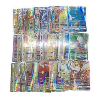 Takara Tomy Pokemon 100PCS GX MEGA Træner Energi Flash-Kort Sværd, Skjold Sun Moon Kort Collectible Gave Børn Toy