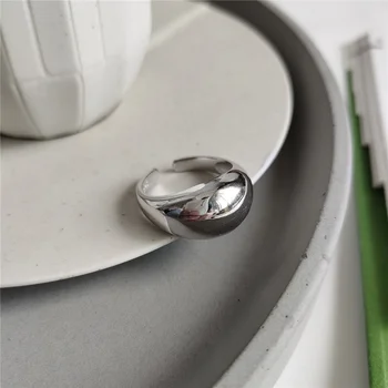 WANTME Virkelige 925 Sterling Minimalistisk Marokkansk Stil Ring For Fashion Kvinder Geometriske Fine Smykker Tilbehør Gave 2020