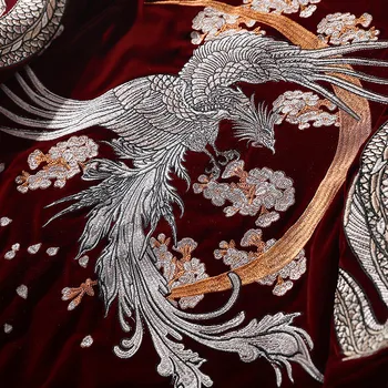 Aolamegs Overdimensionerede Broderi Mænd Jakke Kinesiske Dragon Phoenix Dyr Broderet Jakker Vinter Varm Frakke Japansk Retro Outwear