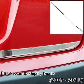 Chrome Bag Bagagerum Bagklap Dør Dækning For Nissan Qashqai / +2 2007 2008 2009 2010 2011-2013 Molding Pynt Trim Strip Accent