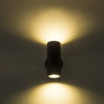 Udendørs led væglampe, IP65 vandtæt led vægbeslag lys to sider enkel Sconces art Deco-belysning 10W Veranda Lys væglampe 62998