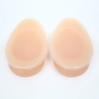 Realistisk Sagging Falske Breast Silikone Vand Drop Form Selvklæbende Bryst Form For Postoperativ Transvestit Cosplay 2 Farve