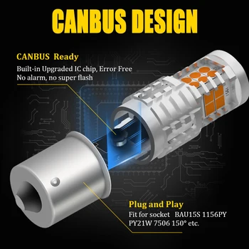 Amber Canbus P21W PY21W Led-blinklys Lys For Merceds M ML W163 W164 W166 G W461 X164 GL GLA X156 GLC X253 GLE W166 X204 GLK