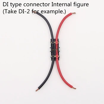DI-2 5PCS 2-Vejs LED Dobbelt wire stik, splejsning terminaler for dobbeltværelse to ledninger ledninger forankret røv fælles Forlænge 18WAG 0.75mm2 6417