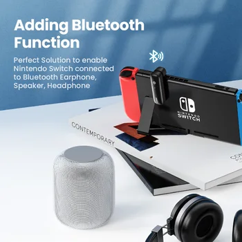 Ugreen Bluetooth-5.0-Senderen til Nintendo Skifte Lite PS4 3,5 mm Audio Trådløse Adapter Bluetooth-Modtager Hovedtelefoner