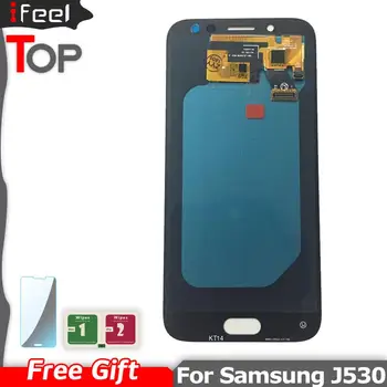 Super AMOLED LCD-For Samsung Galaxy J5 2017 J530 SM-J530F J530M LCD Display + Touch Screen Montering Gratis Fragt