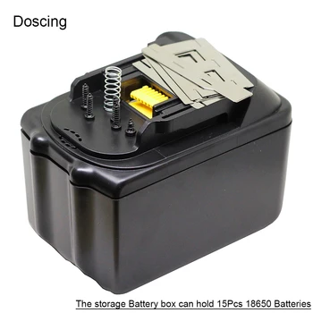 Doscing 18V BL1830 Udskiftning af el-værktøj Batteri opbevaringskasser Kredsløb til Makita BL1860 BL1830 BL1845 BL1850 Engros 6485