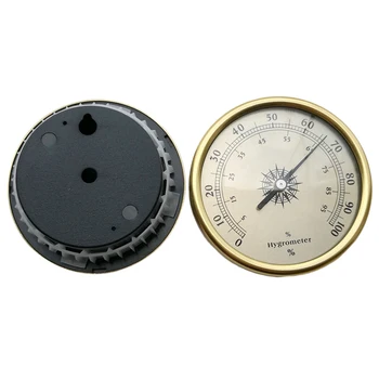 1STK 7.2 cm Guld Ring Overflade Hygrometer Instrumentering Termometer 6498