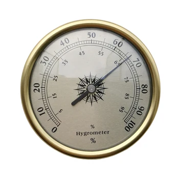 1STK 7.2 cm Guld Ring Overflade Hygrometer Instrumentering Termometer