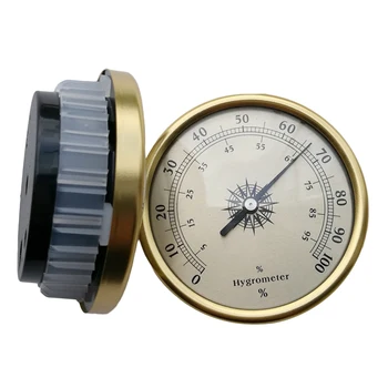 1STK 7.2 cm Guld Ring Overflade Hygrometer Instrumentering Termometer