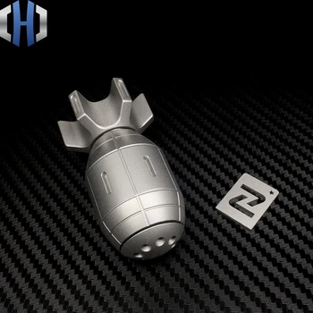Lille Bombe Fingerspids Gyro Rustfrit Stål Messing Voksen Dekompression Kreative Spiral Toy Gave EDC