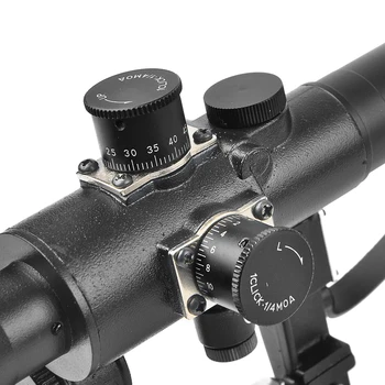 Taktisk SVD 4X26 Optik Riffelsigte Dragunov Røde Belyste Sniper Rifle Anvendelsesområde Serie AK Rifle Anvendelsesområde For Offentlig Jagt