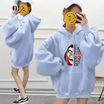 La Casa De Papel 3D-Print Hætteklædte Sweatshirts TV-Serie Pullovere Kvinder Hoody Hoodie Mode Afslappet Hus af Papir Hættetrøjer