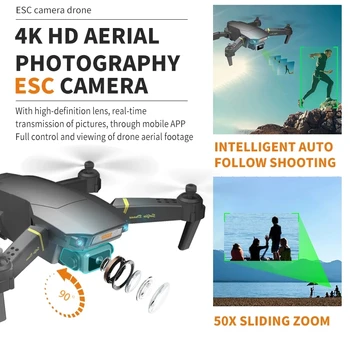 4K Drone EXA GD89 RC Droner con cámara HD de altitud Dron Kom HD Cámara juguetes para αμειβομενη FPV Quadrocopter pieza del SG106 M69