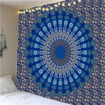 Mandala Stor Gobelin Udsmykning Til Væggen Hænger Soveværelse Hængende tøj Dekorative Klud Home Decor Gobelin Valentine ' s Day Gave