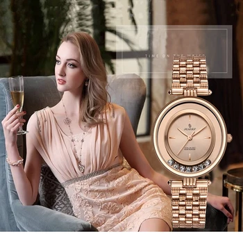 Mænds rustfrit se mode reloj hombre armbånd til kvinder Kvarts luksus armbåndsur kvinder watch relogio feminino Reloj mujer 656