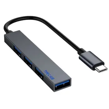 Type C Til 4 USB 3.0-HUB Splitter Converter OTG Adapter Kabel Til Macbook Pro, IMac Bærbare PC, Notebook