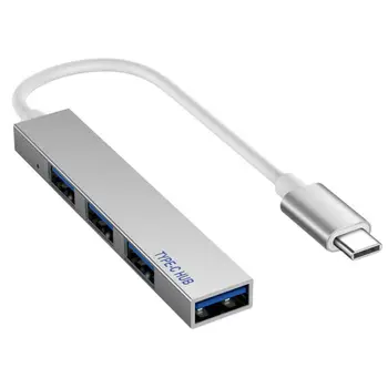 Type C Til 4 USB 3.0-HUB Splitter Converter OTG Adapter Kabel Til Macbook Pro, IMac Bærbare PC, Notebook