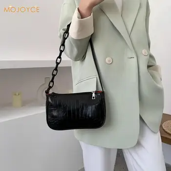 Læder Kvinder Håndtasker, Mode Mønster Damer Kvindelige Klassisk Elegant Skulder Håndtasker Vintage Shoulder Kuffert, Taske