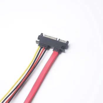 ULT-Bedste 5PCS 22Pin SATA Kabel Mandlige og Kvindelige 7+15-Pin Seriel ATA, SATA Data Magt Combo Udvidelse Kabel-30cm 50cm