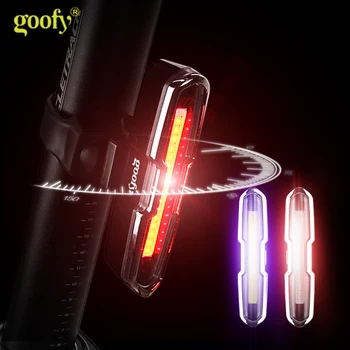 Cykel Lys Bageste USB-Genopladelige LED Lommelygte Vandtæt 5 Tilstande for Cykel Lys Cykling Baglygte på cykel tilbehør