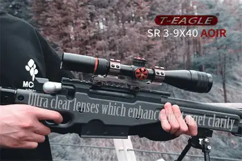Teagle SR 3-9X40AOIR HK Taktiske Optiske Syn Grøn Rød Sniper Rifle Anvendelsesområde Hardball Kanoner Red Dot Mount Riffelsigte til Jagt 672