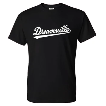 J Cole Hip Hop T-shirt Dreamville Solid Color Print Streetwear Mænd Kvinder Casual Mode Tshirt Bomuld T-Shirt t-Shirts Toppe Unisex