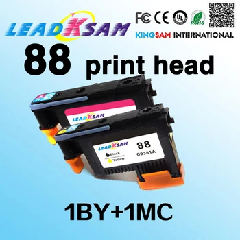 2x LeadKsam 88 printhovedet fremragende kompatible hp 88 for hp88 C9381A C9382A OfficeJet Pro L7380/L7580/7590/ L7480/L7590/K550