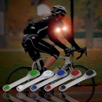 Engros 100pcs/masse LED-Lys Arm Armbånd Cykling Ankel Reflekterende Bælte Fast Bukser, Leggings Bælte Advarsel Lys Ben Bands