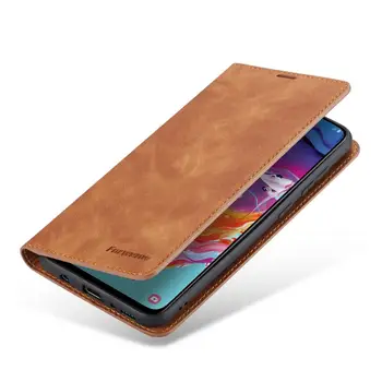 Læder Flip wallet Phone Case For Samsung Galaxy A10 M10 A20 A20E A30 A30S A40 A50 A50s A60 A70 A80 A90 tegnebog For Samsung