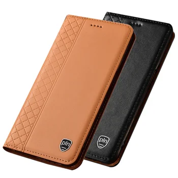 Ægte læder magnetic telefon taske med kreditkort holder til Sony Xperia 10 II/Xperia-5 II/Xperia 1 II/Xperia 20 klip-sag