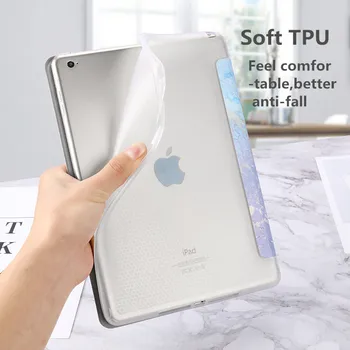 Original Læder Flip Tablet etui Til Apple ipad-air 2 9,7 tommer ipad6 Silikone Cover Til iPad 6 air2 luft 2 Stødsikkert Shell Capa
