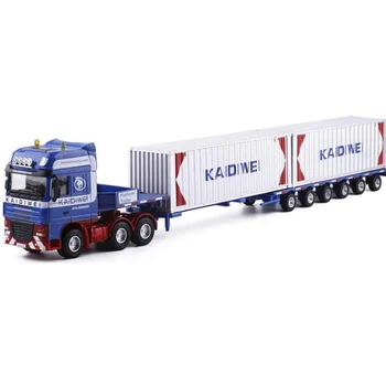 1:50 Skala Legeret Metal Lastbil Trailer, Container-Transport Logistik Bil, Lastbil Diecast Model Teknik Køretøj Model Toy Samlinger