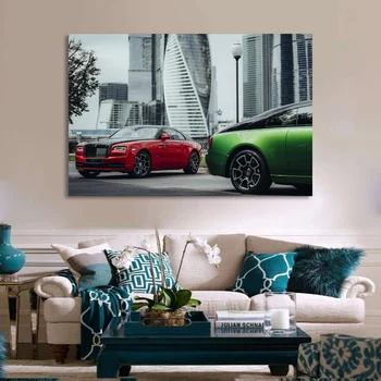 Home Decor Hd Udskriver Maleri Billede Af Væg Kunst, Modulære Lærred Moderne Rolls Royce Wraith Luksus Køretøj Plakat Til Stuen