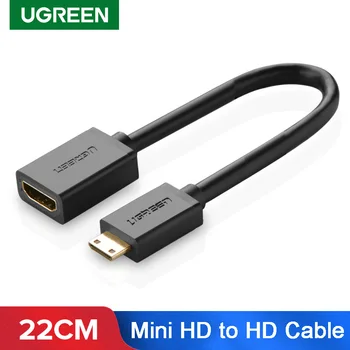 Ugreen Mini HDMI-kompatibel Adapter Mini Micro HDMI-kompatibelt Kabel-Adapter 4K/60Hz Kompatibel for Raspberry Pi ZeroW Bærbar