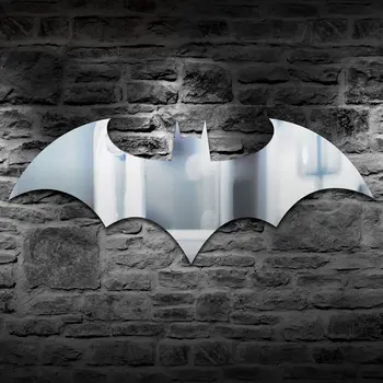 Led-Væg Lys Personlighed USB-Fjernbetjening Batman Spejl Lys, Farverige Farve Skabet Korridor Stue, Soveværelse Indretning