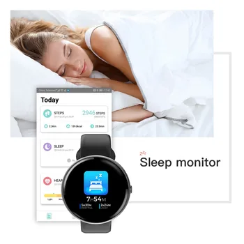 Allcall AC01 IP68 Vandtæt Sport Smartwatch Tracker pulsmåler Bluetooth 4.0 Fitness Armbånd Mænd Kvinder Smart Ur